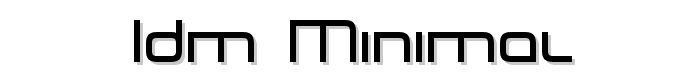IDM Minimal font